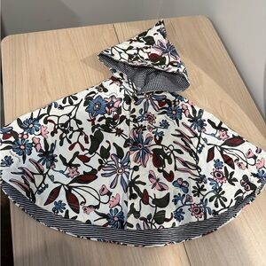 Petit Bateau Floral Poncho